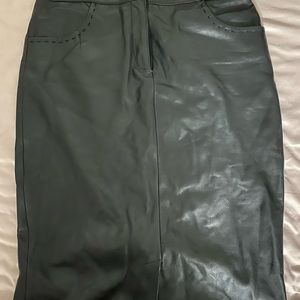 Just Cavalli Leather Skirt